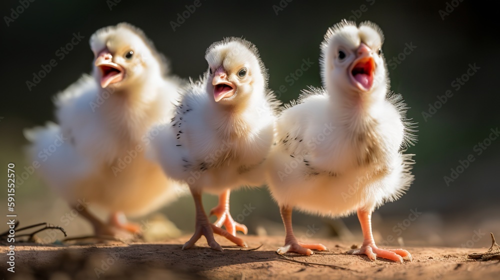 Playful Leghorn Chicks