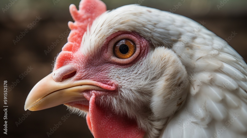 Leghorn Chicken Close-Ups