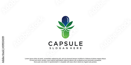 Medical and pharmacy logo design template