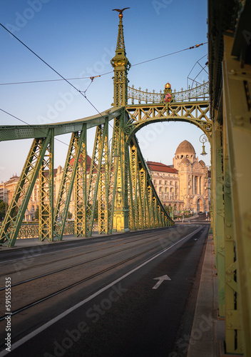Iconic bridge of Budapest, ...