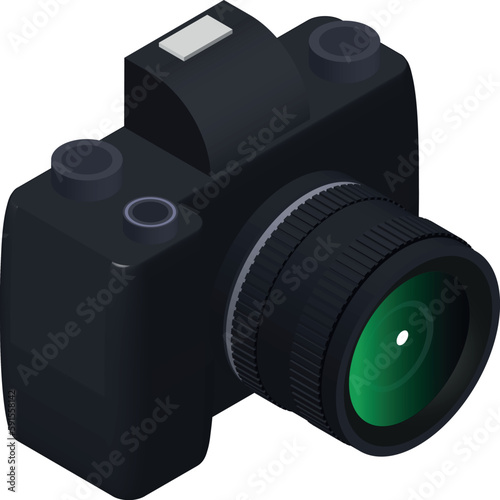 isometric camera vector