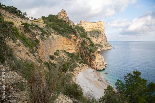 Obraz na płótnie Moraig Cove Beach; Alicante; Spain w salonie