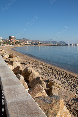 Obraz na płótnie El Campello Beach, Alicante; Spain w salonie