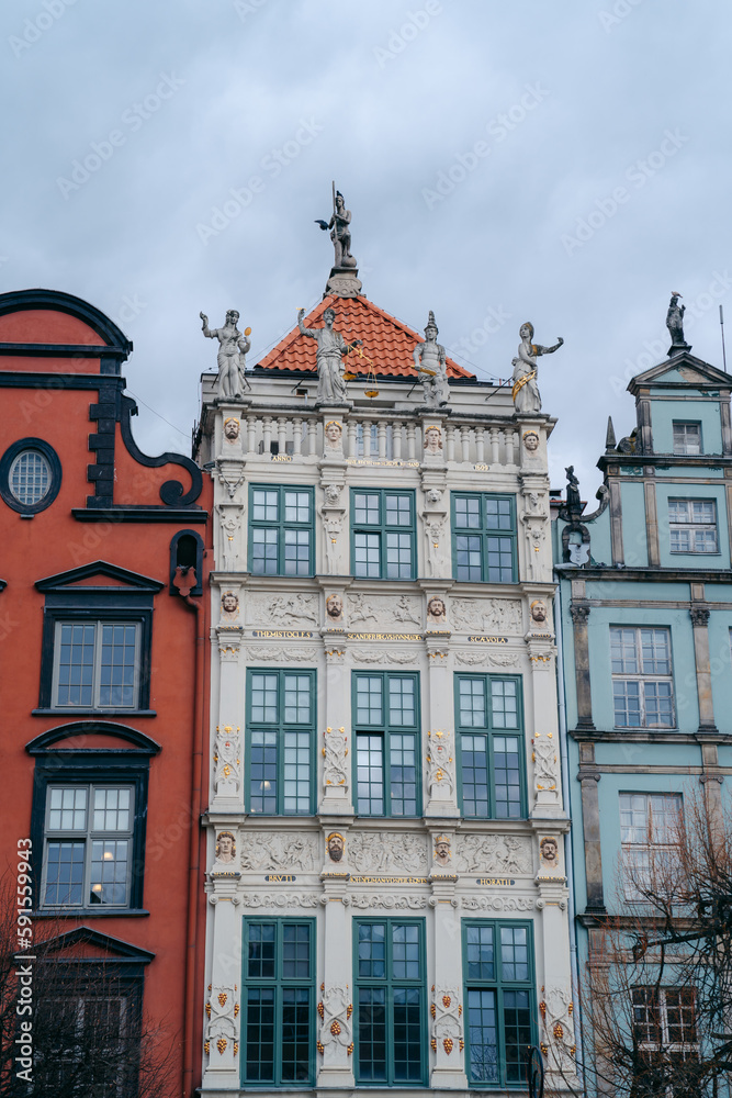 Fototapeta premium Gdansk, Poland 5.4.2023 The Long Street. High quality photo