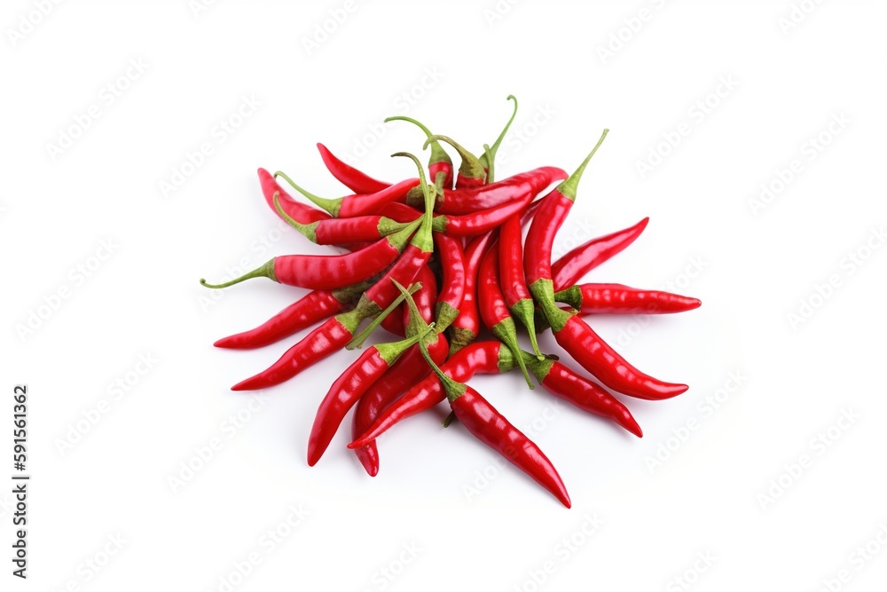 red hot chili peppers on white background red hot chili peppers on white background
