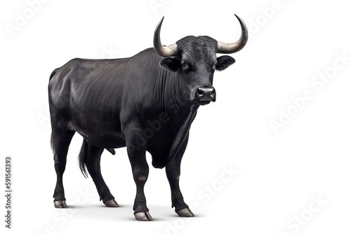 bull isolated on white