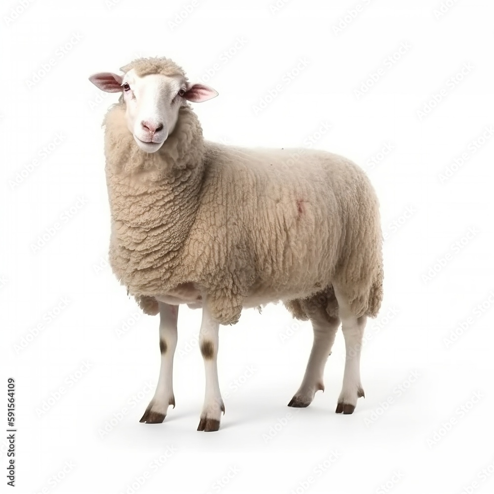 sheep isolated on white sheep isolated on white