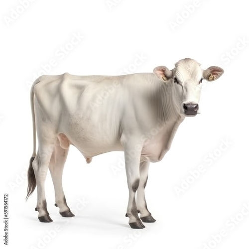 cow isolated on white