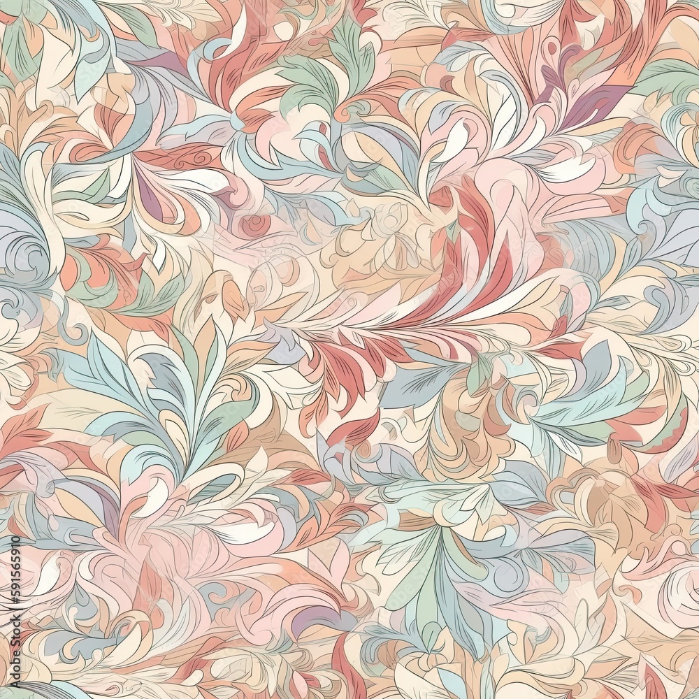 Playful and modern floral seamless pattern, featuring bold and geometric shapes that add a trendy and edgy touch to any project. Playful and modern floral seamless pattern, featuring bold and geometric shapes that add a trendy and edgy touch to any project.