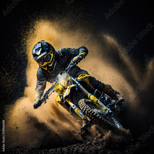 motocross jump sport dirt background illustration