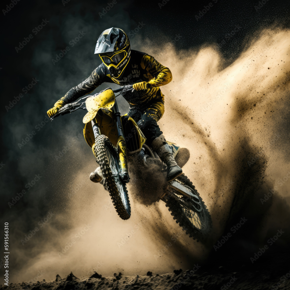 motocross jump sport dirt background illustration