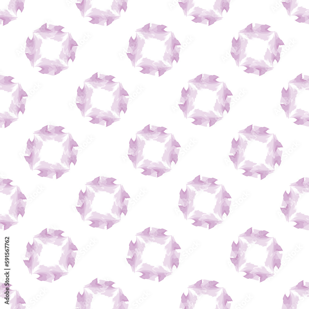 Naklejka premium Abstract seamless pattern. Arabic line ornament with geometric shapes. Stylish floral ornamental vector background with swirl watercolor lines