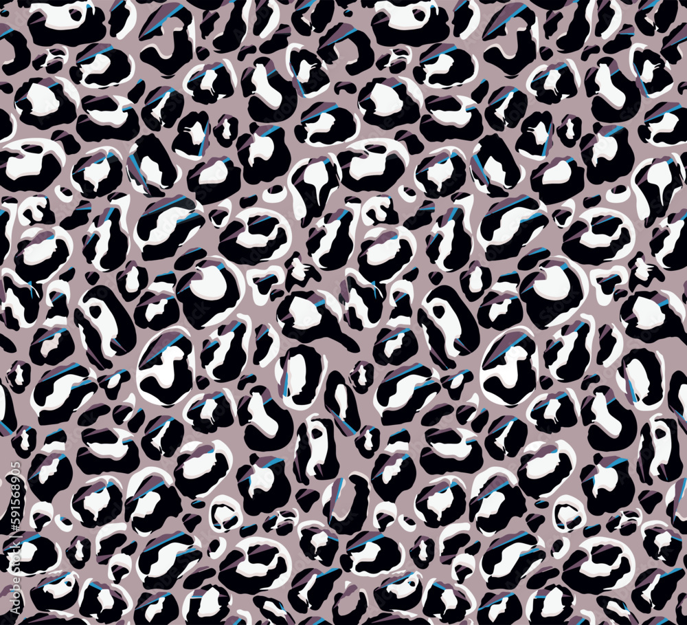 leopard skin texture. lilac, black, blue and white colours, psychodelic background, seamless wallpaper, vector abstract print leopard skin texture. lilac, black, blue and white colours, psychodelic background, seamless wallpaper, vector abstract print