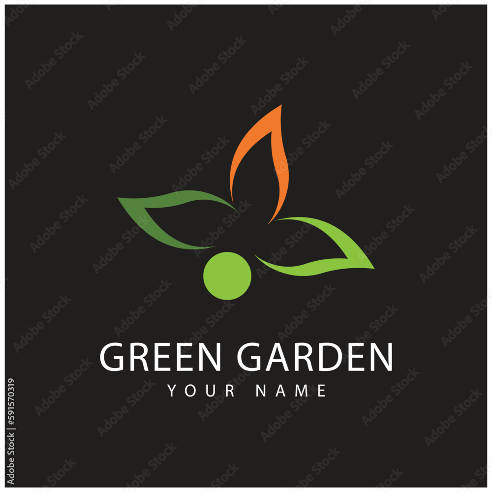 green garden logo vector and symbol green garden logo vector and symbol