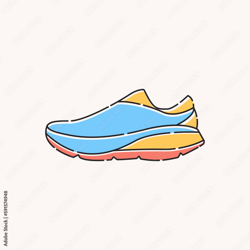 shoes icon, flat illustration of men's shoes symbol shoes icon, flat illustration of men's shoes symbol