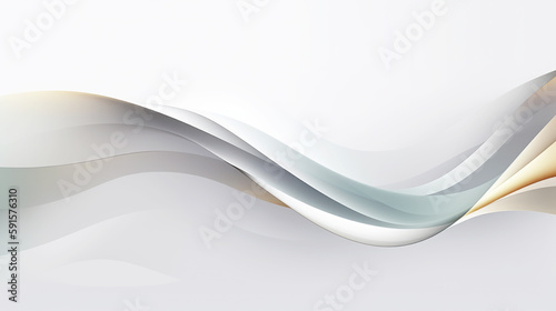 A vibrant, futuristic wallpaper featuring a dynamic flow of curves and waves in shades of blue and gray. Generative AI