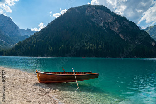 Pragser Wildsee ( Lago di Braies ) Italy © horizonstar