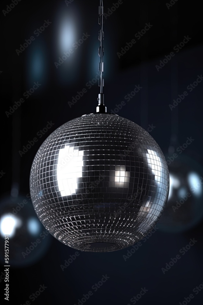 Obraz premium disco ball background, generative ai