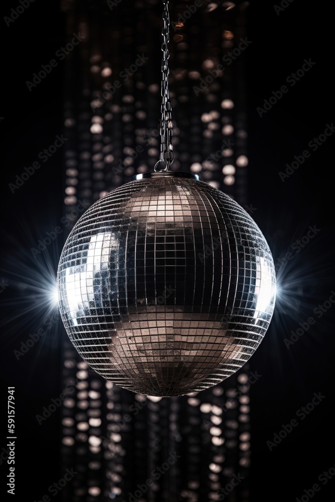 Obraz premium disco ball background, generative ai