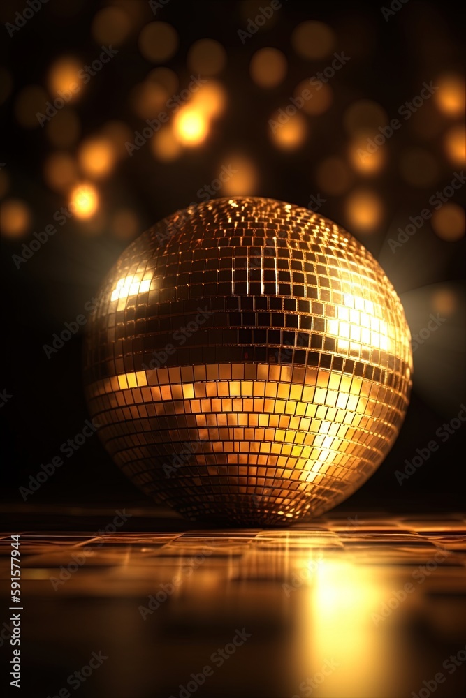 Obraz premium disco ball background, generative ai