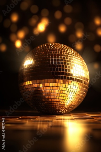 disco ball background, generative ai