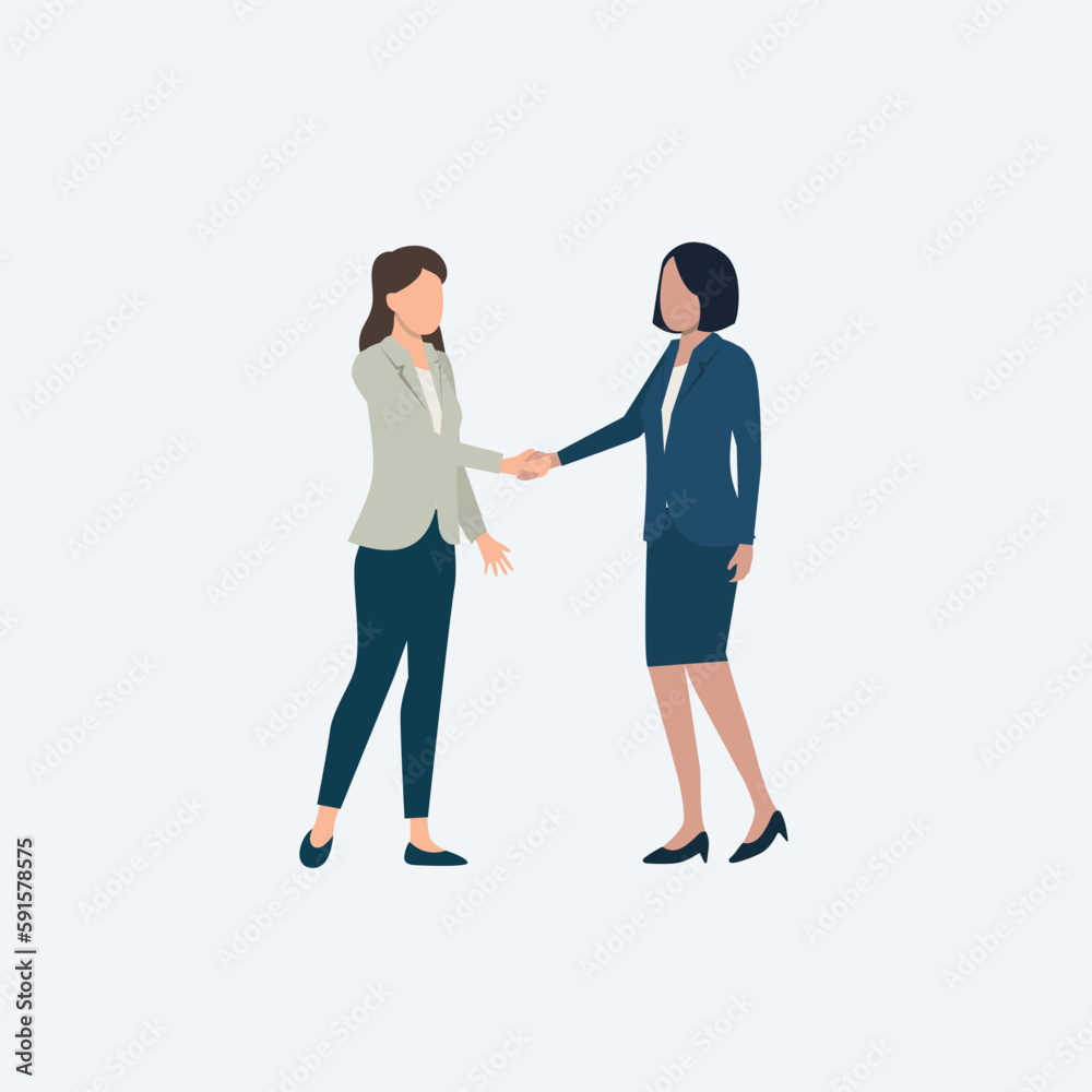 Fototapeta premium Finance and business deal handshake