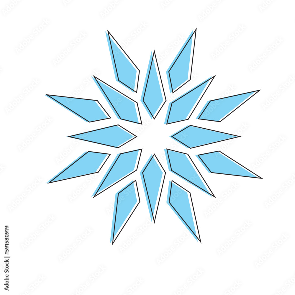 Sun Star Ice Geometric Sun Star Ice Geometric