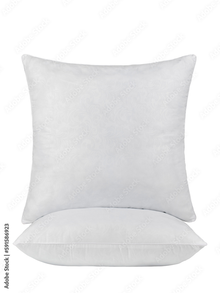 sleep pillows with cotton cover, isolate on a transparent background sleep pillows with cotton cover, isolate on a transparent background