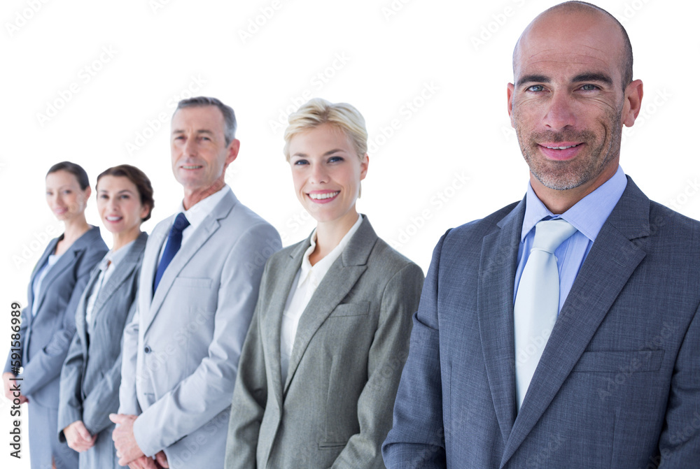 Business colleagues looking at camera Business colleagues looking at camera
