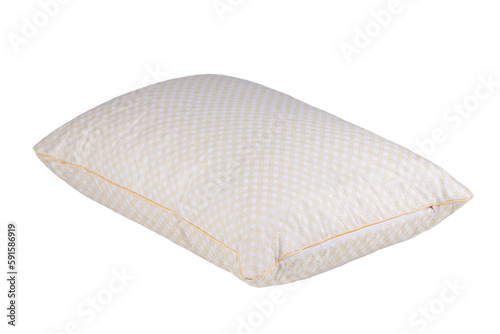 sleep pillows with cotton cover, isolate on a transparent background