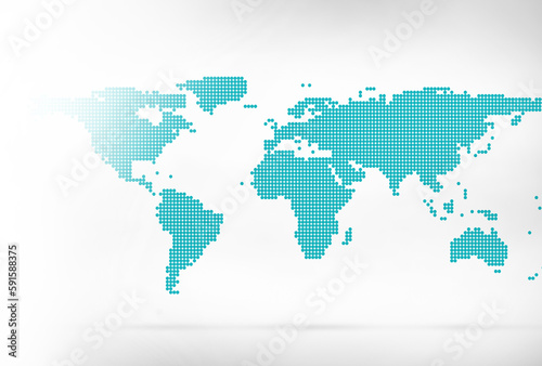 Illustration of world map