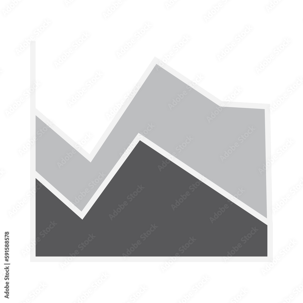 Line graph on black background Line graph on black background