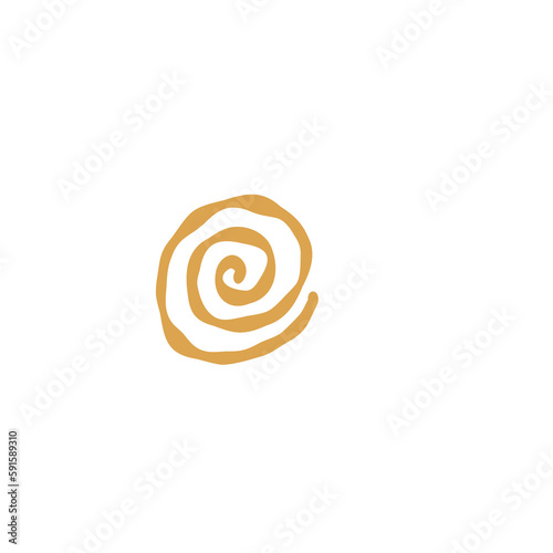 spiral illustration in doodle style