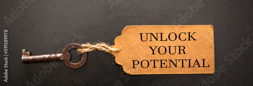 Canvas-taulu unlock your potential concept.