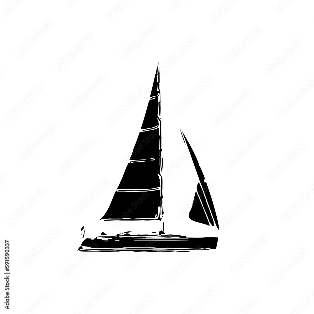 black and white sketch of a sailing ship with transparent background black and white sketch of a sailing ship with transparent background
