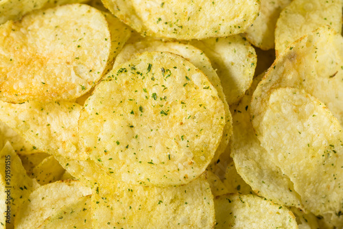 Slika na platnu Crunch Sour Cream and Onion Potato Chips