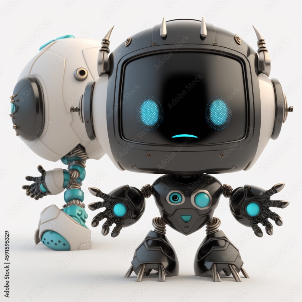 喜怒哀楽のある可愛いAIロボット AI robot with cute emotions Generative AI 喜怒哀楽のある可愛いAIロボット AI robot with cute emotions Generative AI
