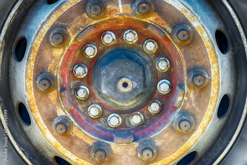 Rust on Wheels: Capturing the Menace of Driving with Corroded Truck Wheels