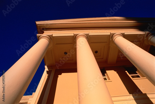 Doric Columns and Pediment Supreme Court Tallahassee, Florida, USA photo