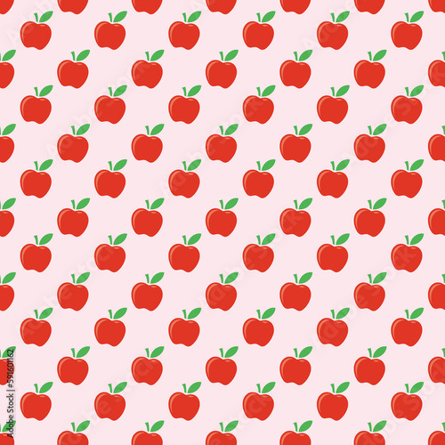 Apples seamless pattern. Funny image to decorate.