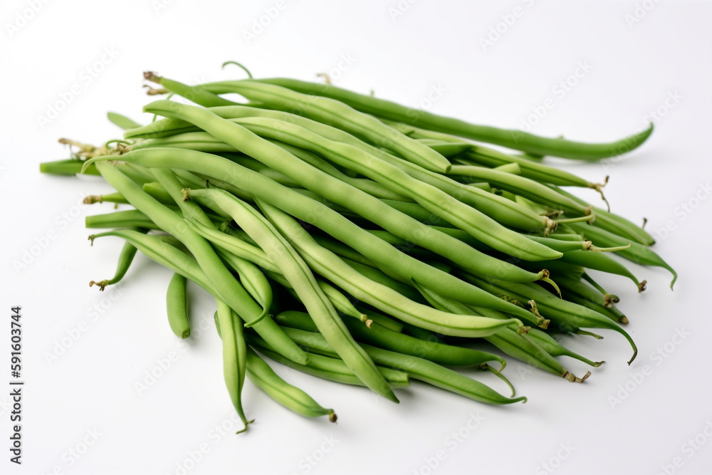 Green peas on a white background Green peas on a white background