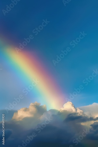 rainbow in sky  image of beautiful rainbow  rainbow and cloud