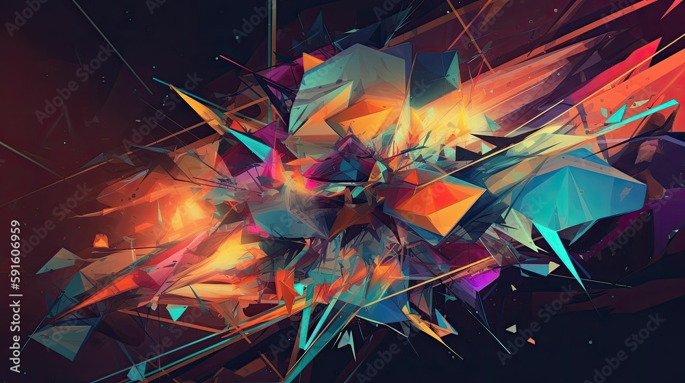 Colorful abstract background texture. Wallpaper digital art. Generative AI illustration.