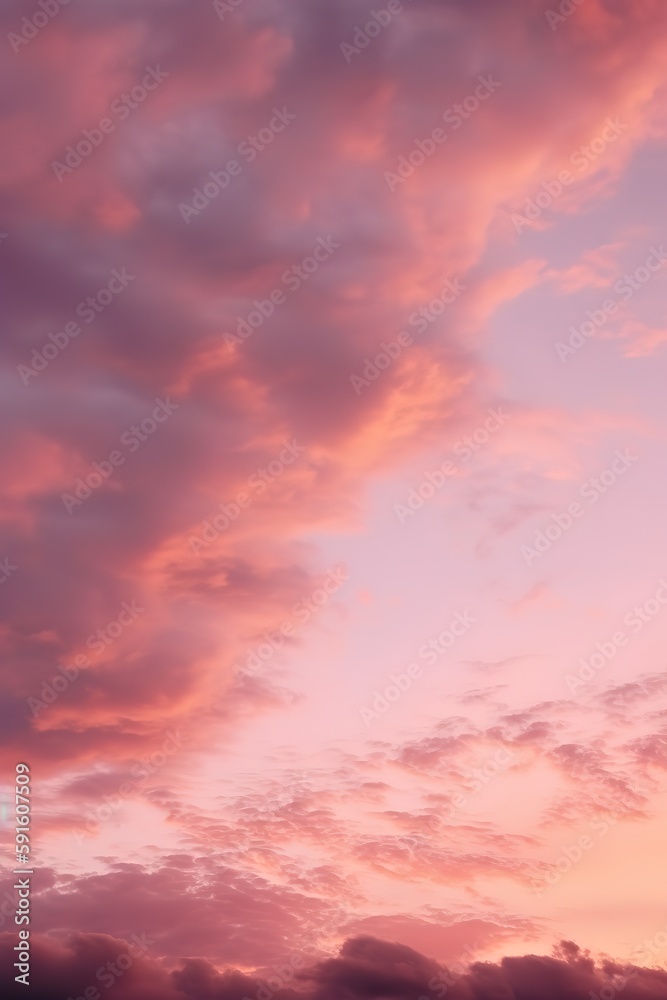 a pinkish sunset with clouds on high octane backgrounds