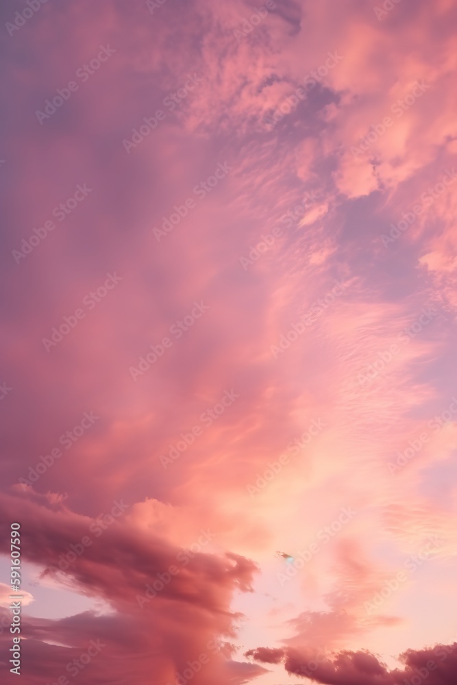 a pinkish sunset with clouds on high octane backgrounds