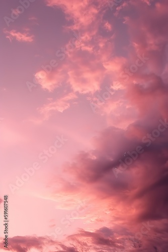 a pinkish sunset with clouds on high octane backgrounds