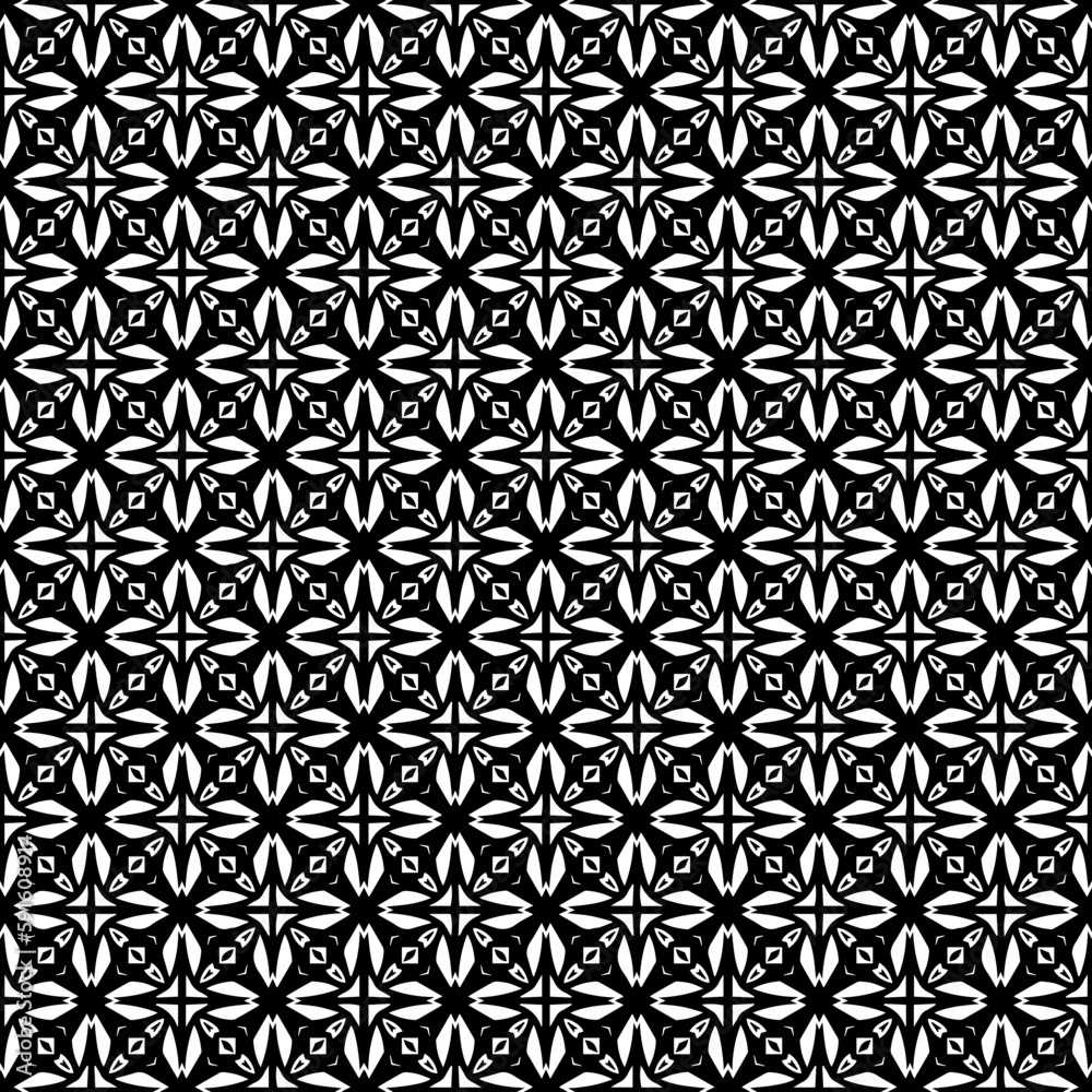 Black and white seamless pattern texture. Greyscale ornamental graphic design. Mosaic ornaments. Pattern template. Vector illustration. EPS10. Black and white seamless pattern texture. Greyscale ornamental graphic design. Mosaic ornaments. Pattern template. Vector illustration. EPS10.