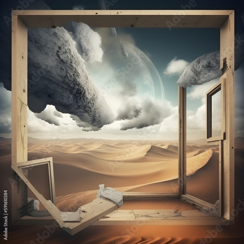 generative ai ilustrations, surrealism abstract design.