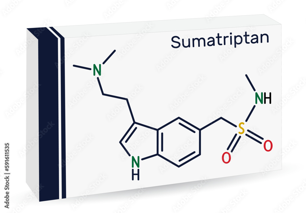 Sumatriptan Molecule It Is Serotonin Receptor Agonist Used To Treat sumatriptan-molecule-it-is-serotonin-receptor-agonist-used-to-treat