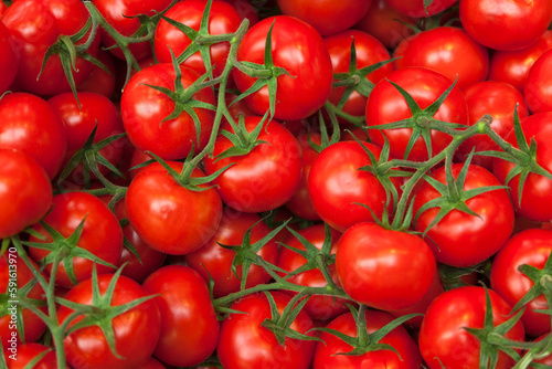 Close-up of Tomatoes at Market